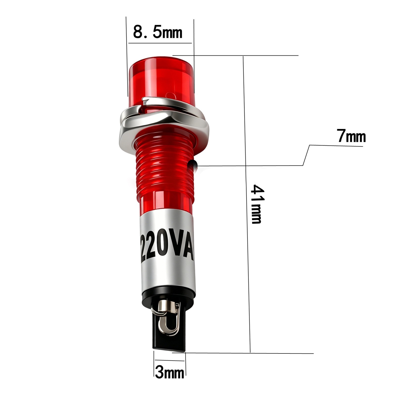 7mm Hole Fit Signal Light for Distribution and Control Panels