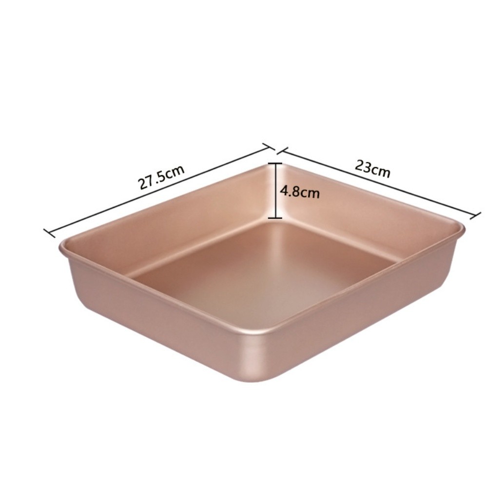 Carbon Steel Baking Tray Rectangular Easy Release Oven Safe 27.5x23x4.8cm