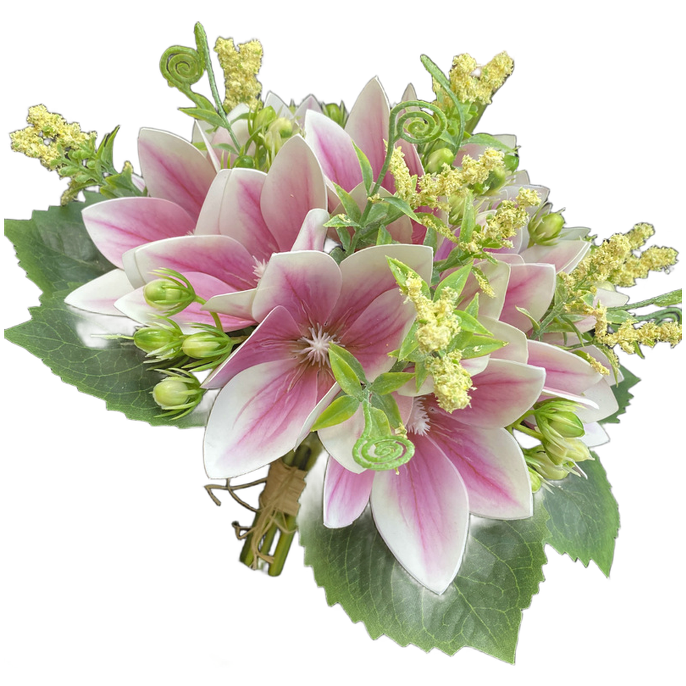 Studio Photography Clematis Bouquet 33cm Tall Simulation Flower for Flat Lays