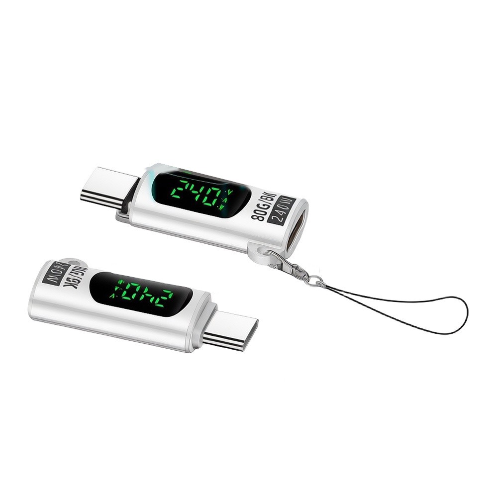 Type-C Digital Display Adapter 240W Charging 80Gbps Transfer Rate 4 2 1cm Size
