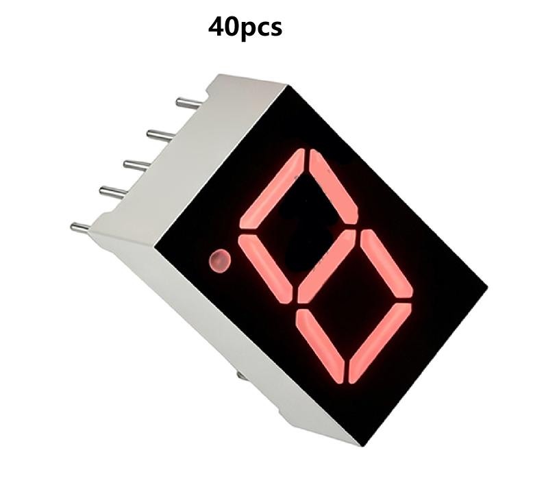 Digital Display Tube Red 1-Digit 0.3 0.39 0.5 Through Hole Mount Common Cathode