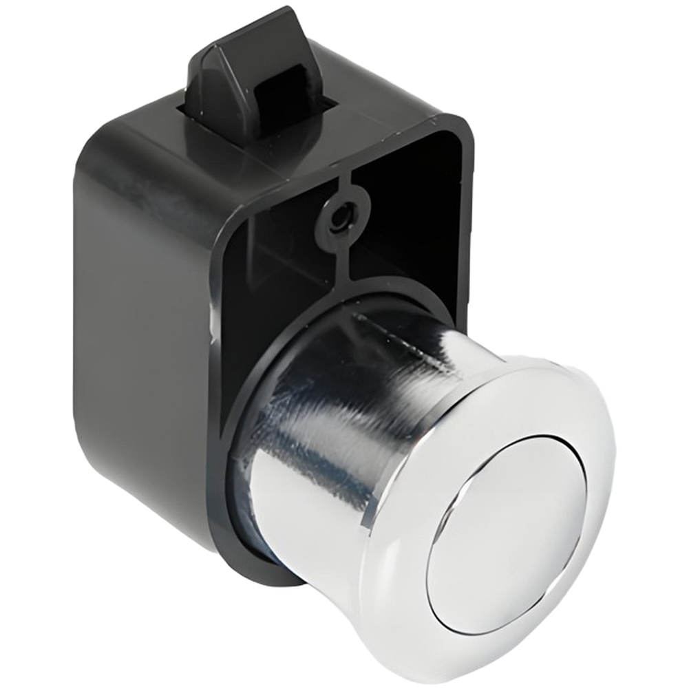 RV Yacht Concealed Drawer Latch Zinc Alloy Press Button Lock 30mm x 50mm x 18mm