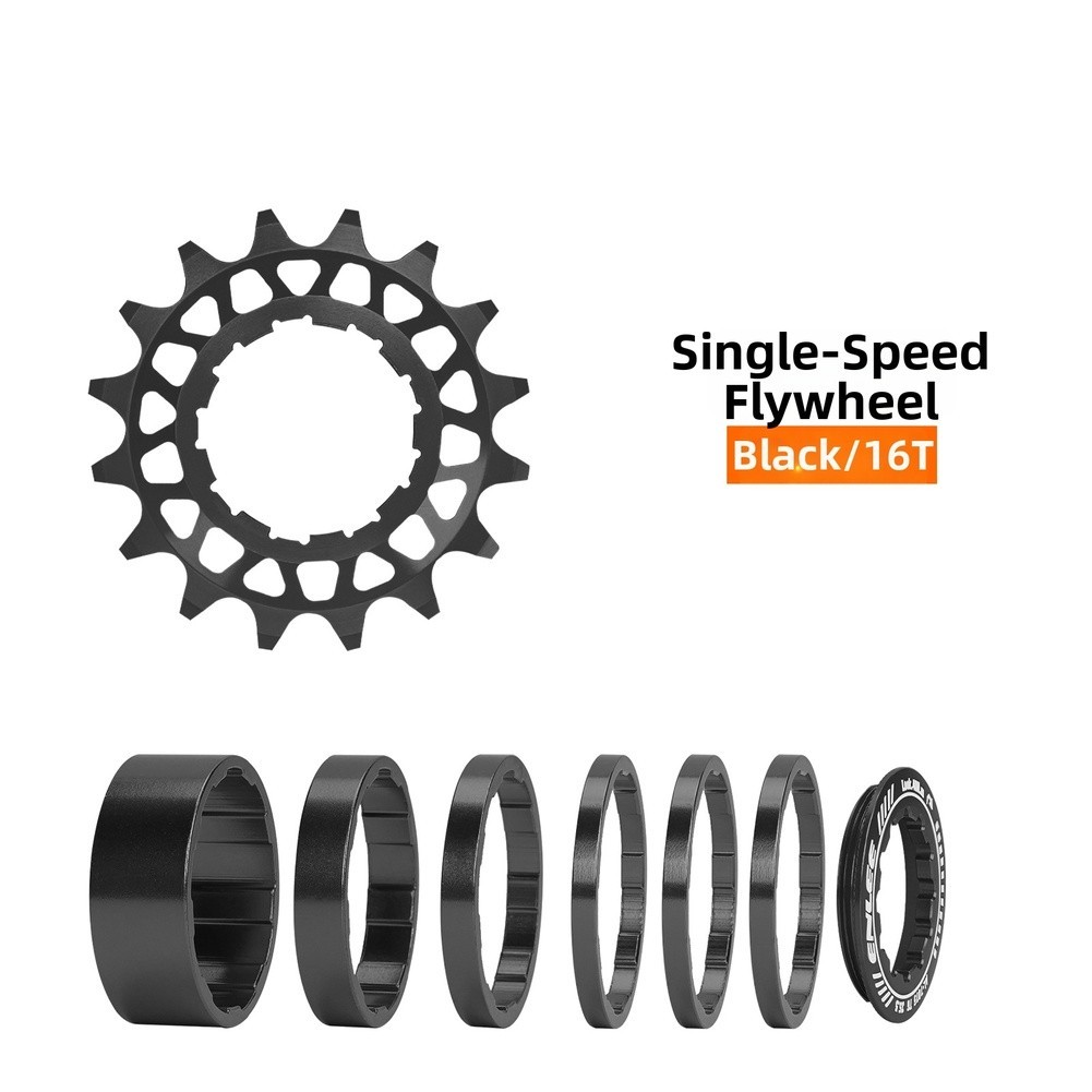 Bicycle Single Speed Conversion Kit 16T 18T CNC Machined Cog and Spacer Set