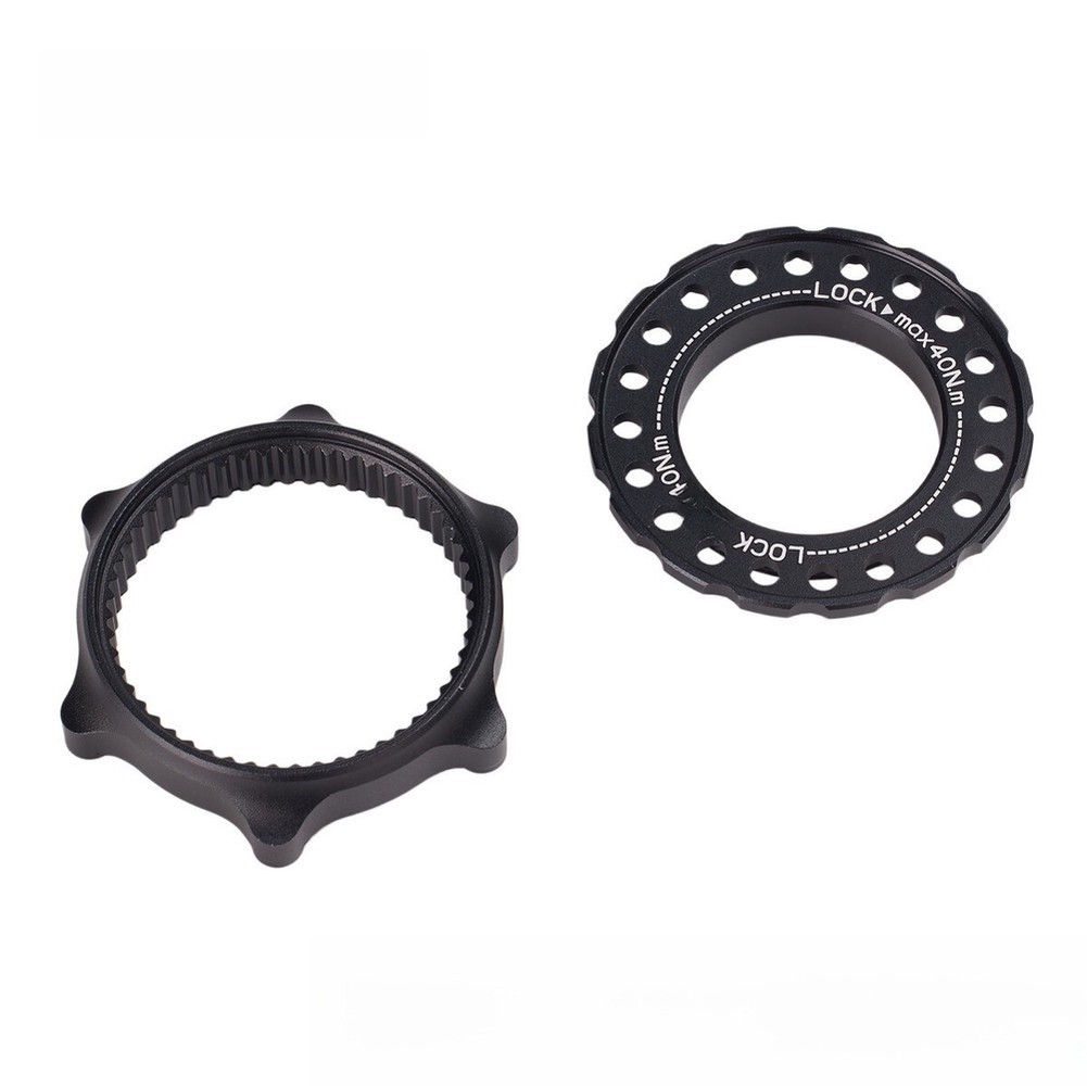 Aluminum Center Lock Adapter for 6 Bolt Disc Rotors 16g Weight Optimized