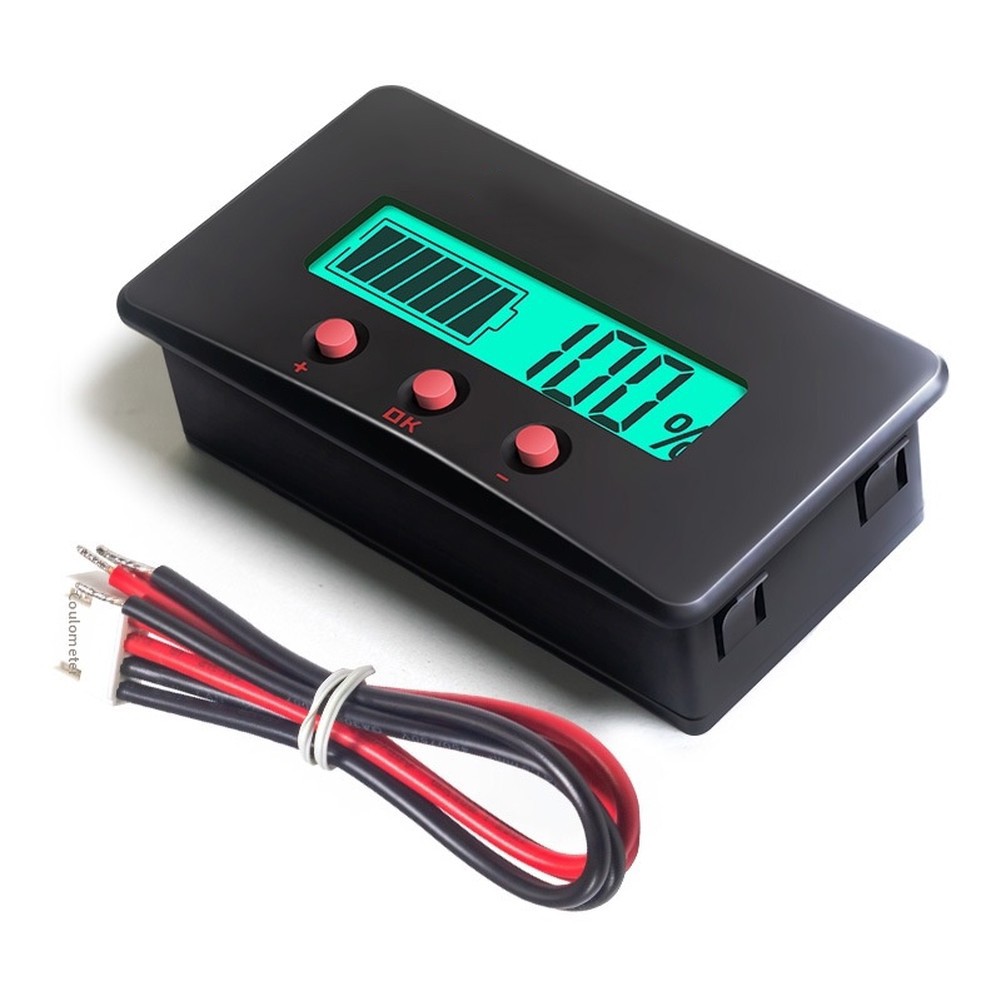 PZEM-033 Coulomb Meter 8-120V 0-999Ah Battery Monitor with 50A 100A 200A Shunt