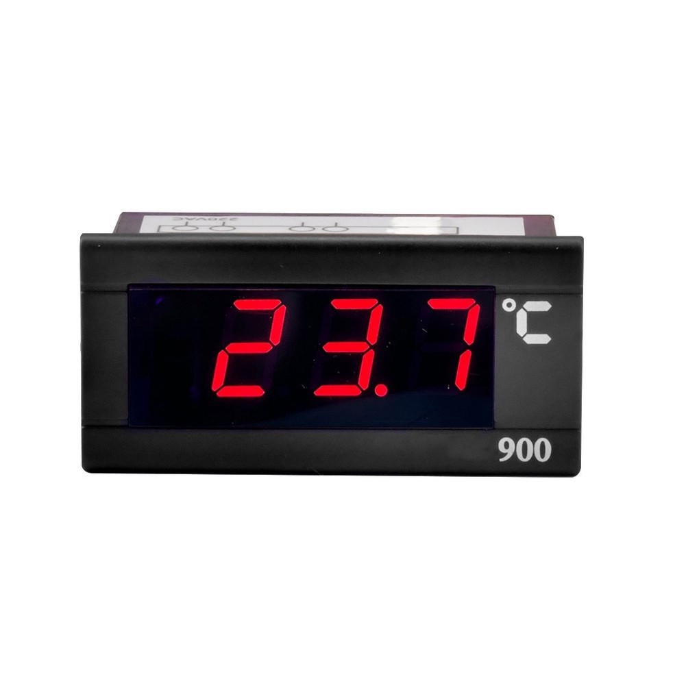 Digital Panel Thermometer with 58.4X25.7mm Mounting Size and 220V Power Supply