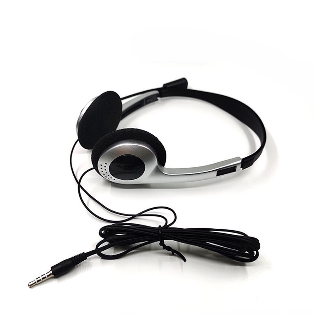 Small Over-Ear Headphones with Mic for Laptop Desktop and Remote Work Setup