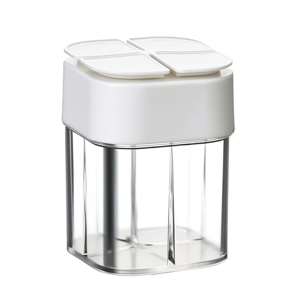 4 in 1 Spice Shaker for Camping Trips with Four Independent Spice Compartments