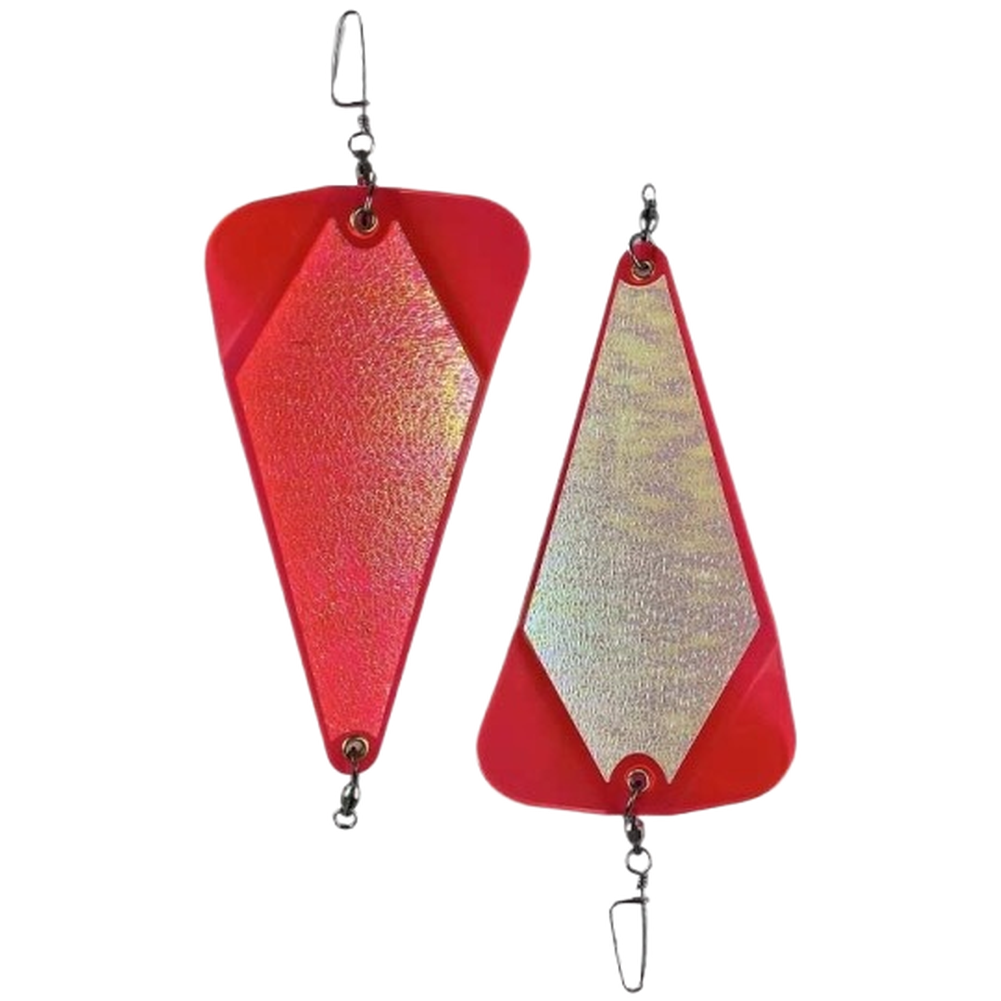 ABS Triangular Trolling Paddle 20cm with High Visibility Glow Stickers