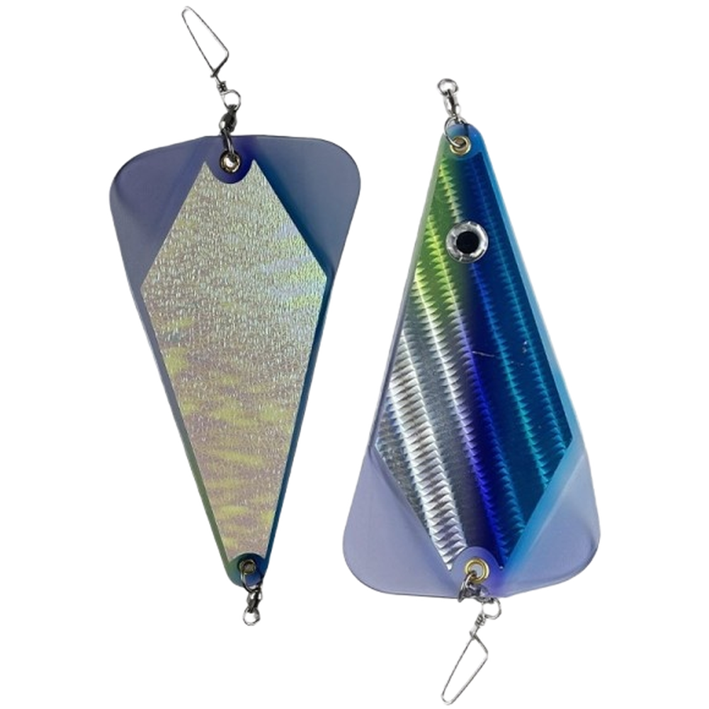 9 Inch Triangular Trolling Flasher Paddle ABS with Glow Stickers