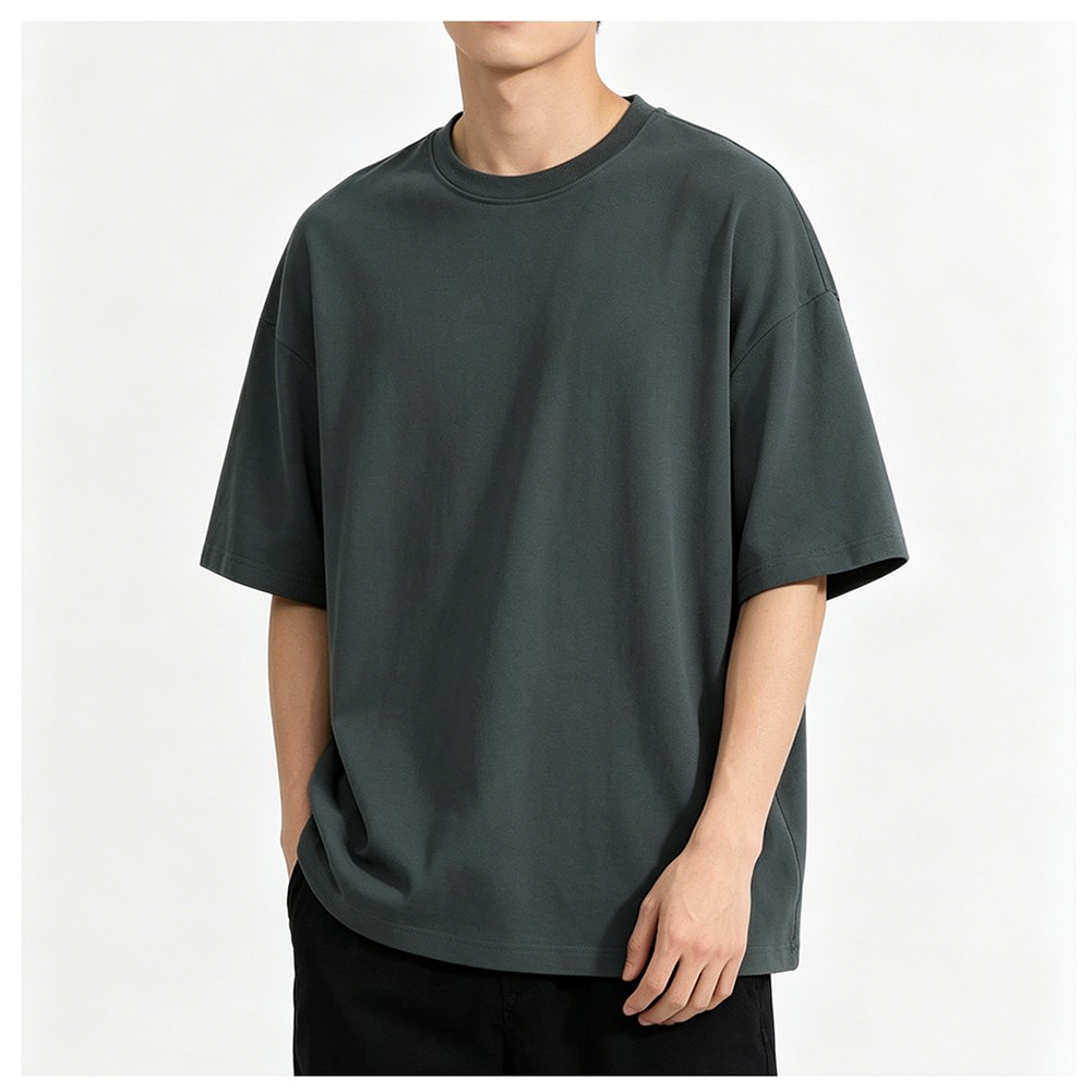Men Cotton T-shirt Pure Cotton Fabric Moderate Elasticity Fashion Style Design