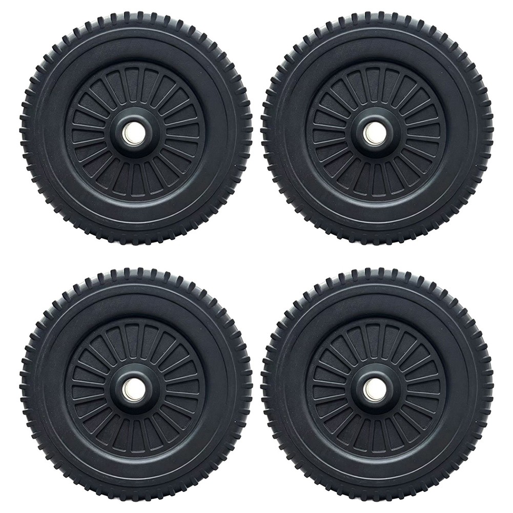 7 Inch Heavy-Gauge Grill Wheel with 16mm Center Hole for Long-Term Outdoor Use