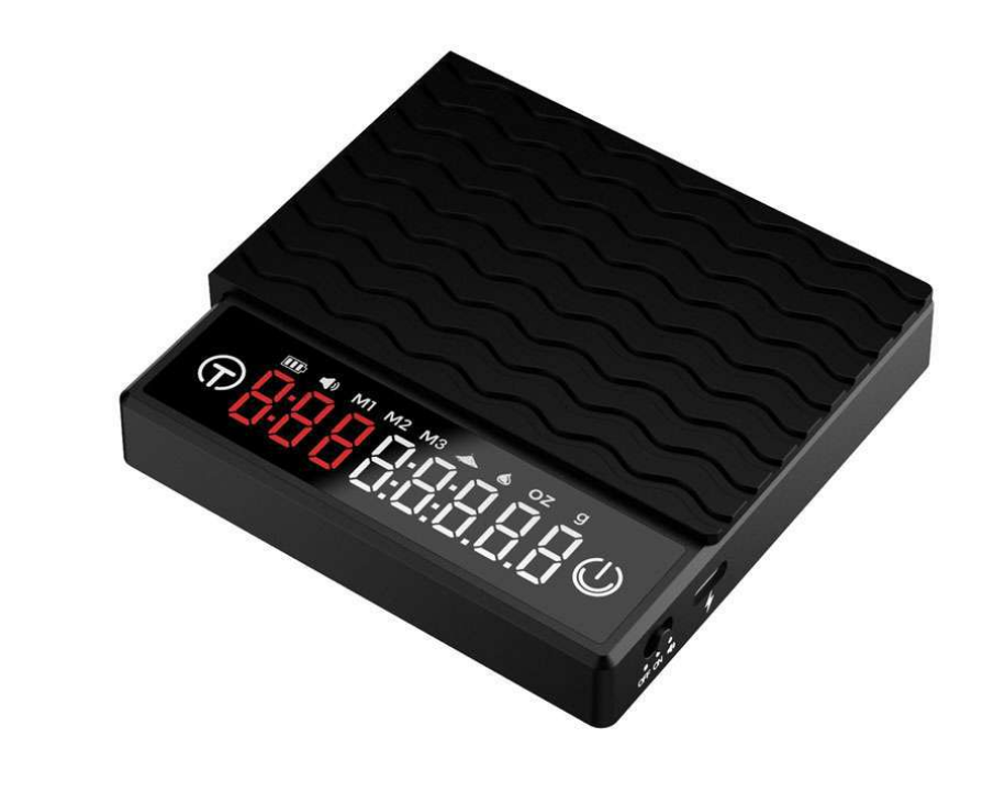 Coffee Scale with 0.1g Accuracy LED Readout for Specialty Coffee Brewing