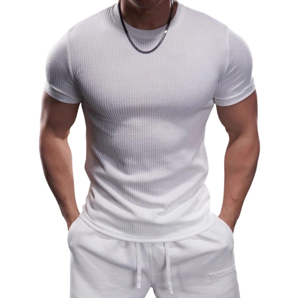 For Gym Workout Men Fitness T-shirt For Daily Exercise Regular Clothing Length