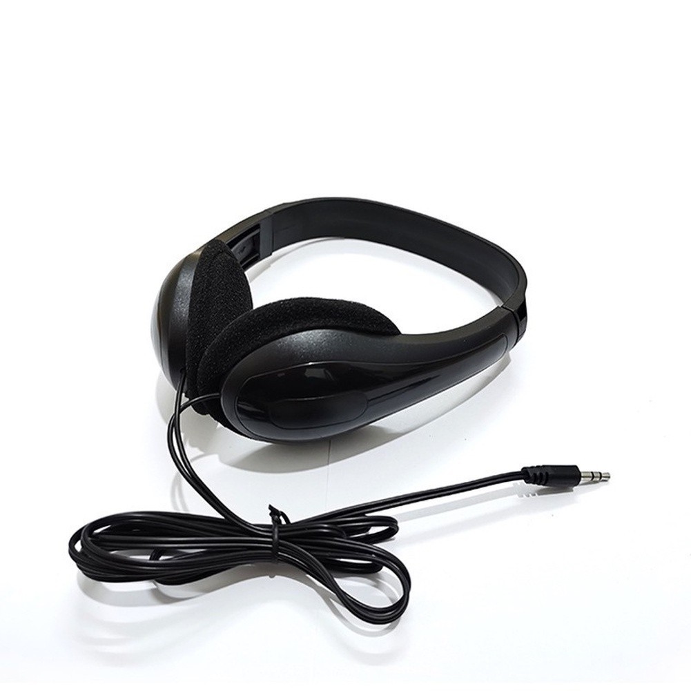 Black Headphones 3.5mm 6.5mm Dual Jack Compact ABS 17 15 6cm for Laptop