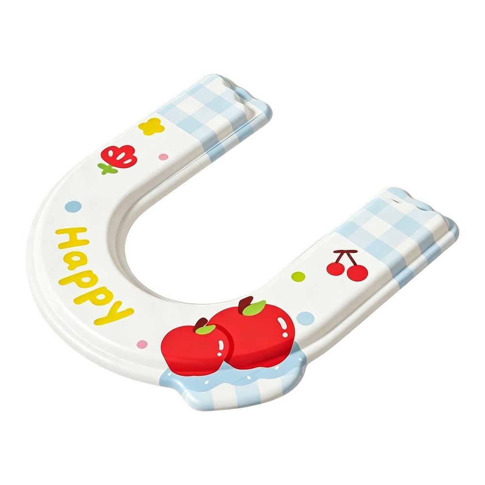 Printed Toilet Seat Cover EVA Waterproof Non Slip Sticky for Standard O U Shape