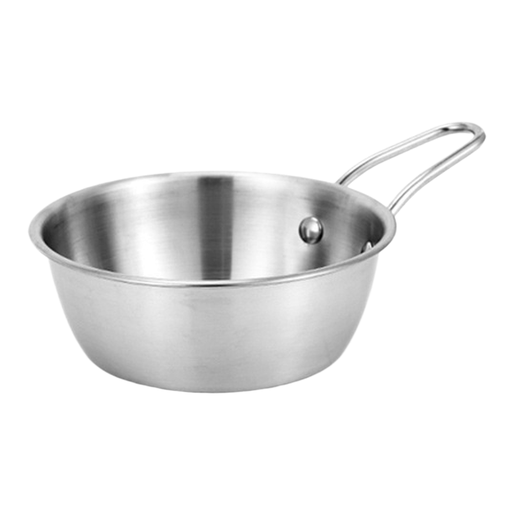 Stainless Steel Rice Wine Serving Bowl Snow Cup Lightweight 18x13x4.5cm