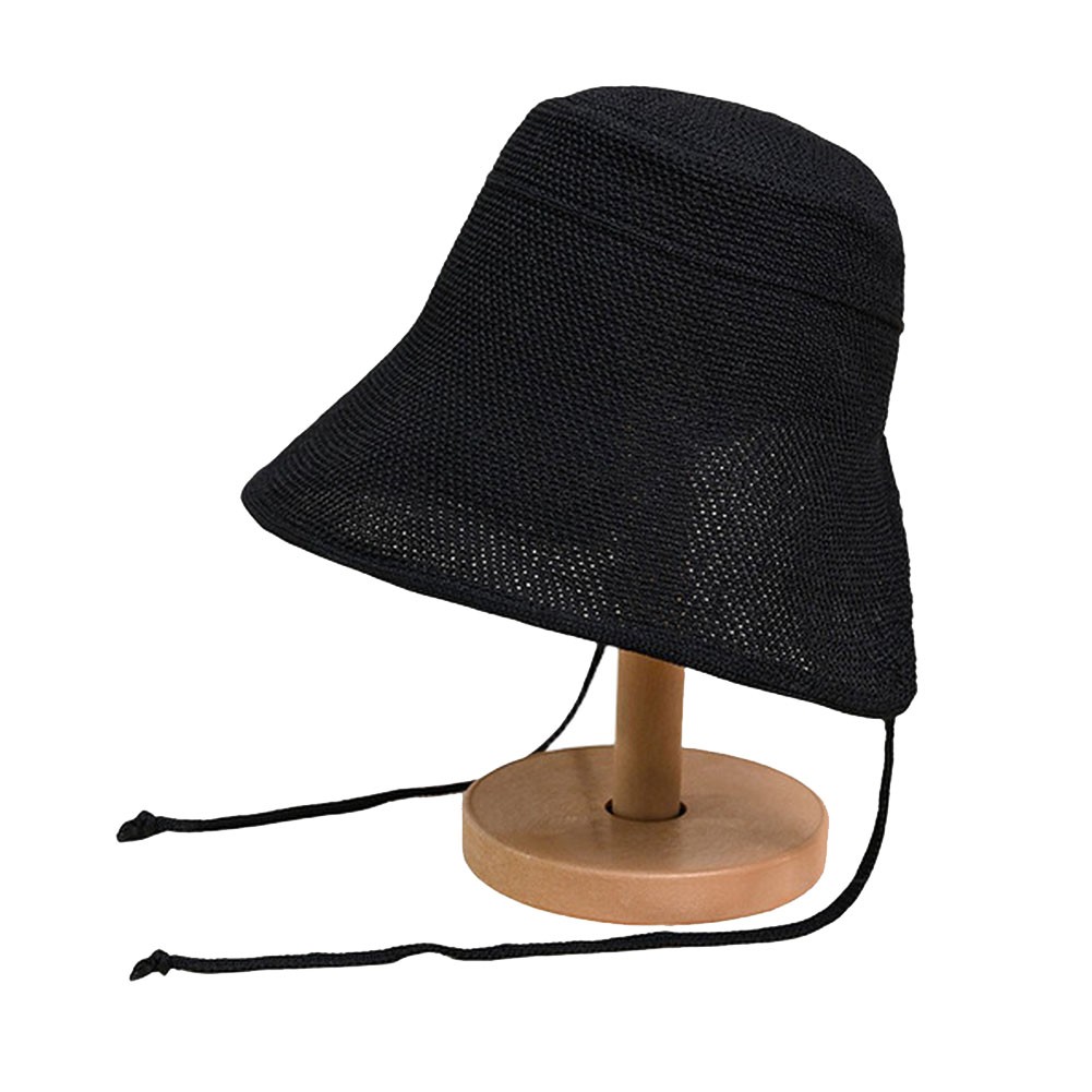 Lightweight Womens Straw Bucket Hat Breathable Polyester for Hot Weather