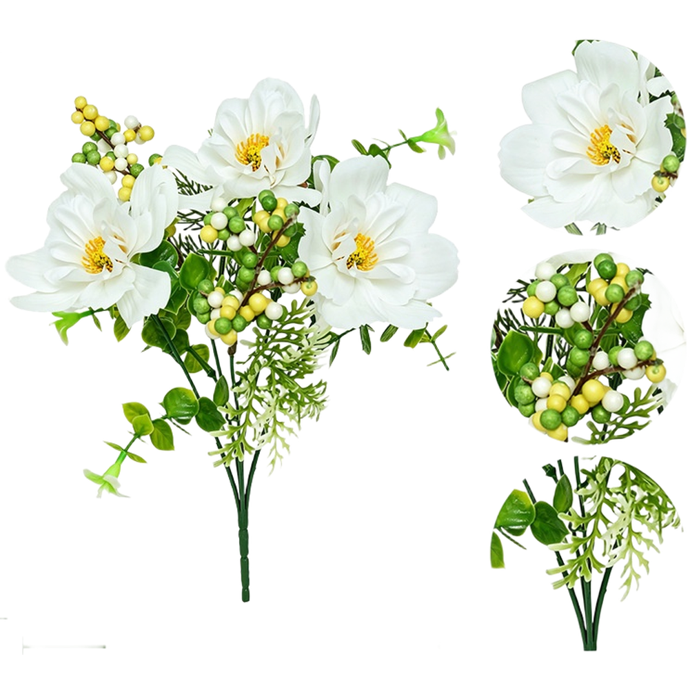 Artificial Flower Bouquet with Realistic Petals for Living Room Wedding for