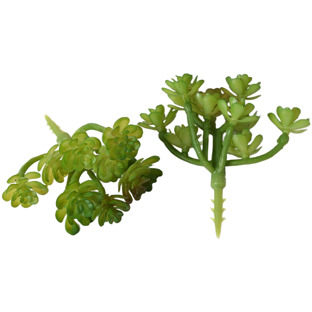 8.5cm 11 Head Flocked Artificial Plant PVC Potted Decor for All Year Use