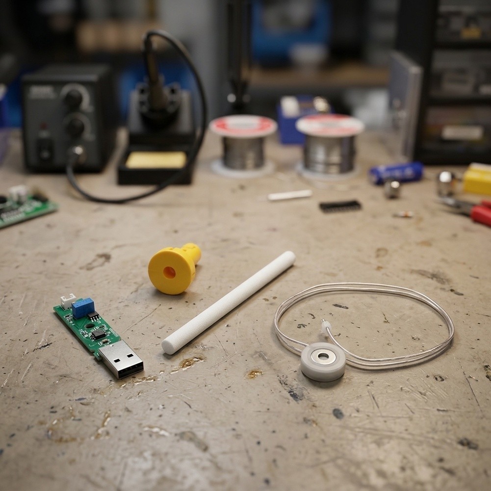USB Powered DIY 5V Humidifier Module Kit with Driver PCB and Automatic Shutdown