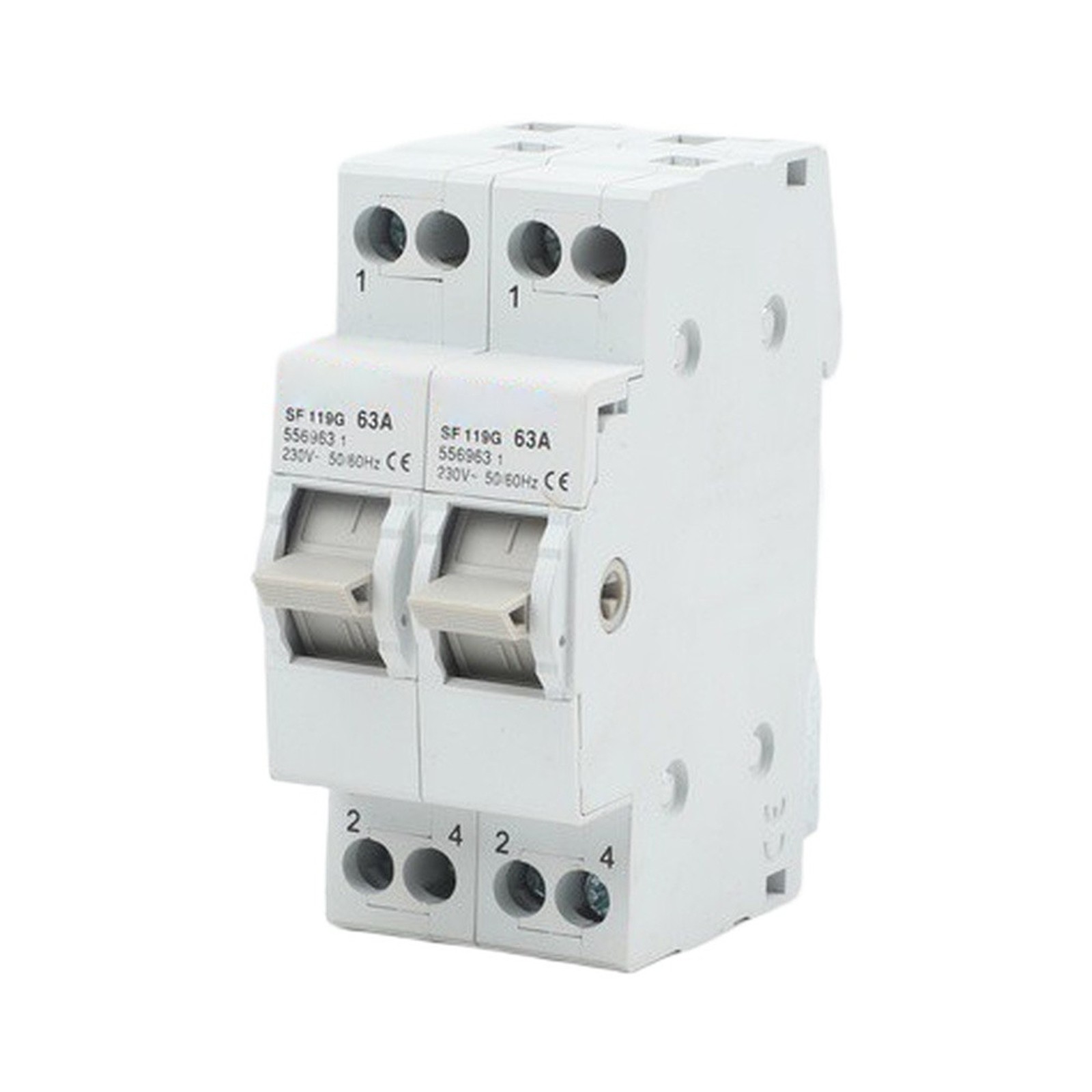 Rail Mount Compatible Transfer Switch Circuit Protector Compact Design