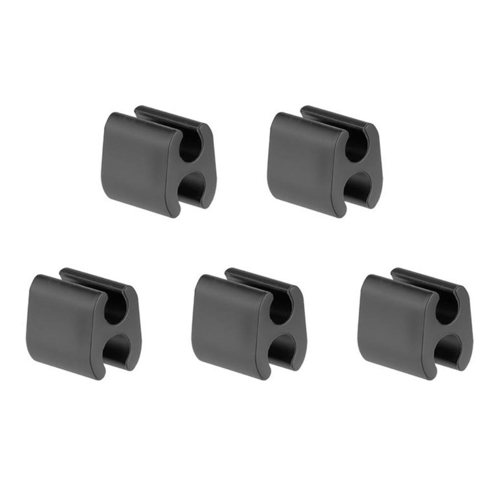 Compact Bicycle Cable Management Clip U Shape Oval Triple Hole 2.17×1.16×0.75cm