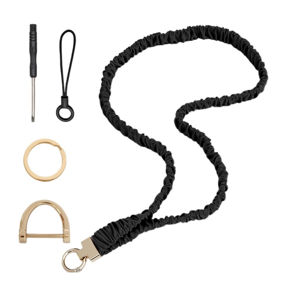 Long Style Keychain Lanyard Wristlet for Keys with Halter Neck Comfort Design