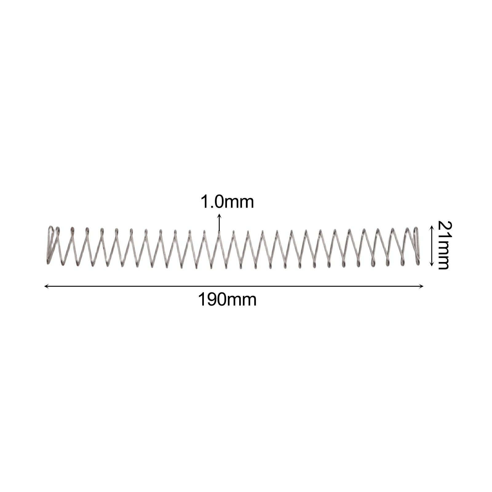 Compression Spring for Square Flat Design with 1.0mm Wire Diameter for Toys