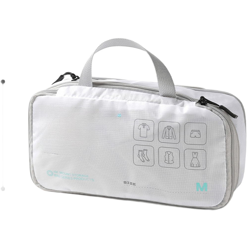 Waterproof Polyester Storage Bag Compressible Design for Packing 35x27cm Gray