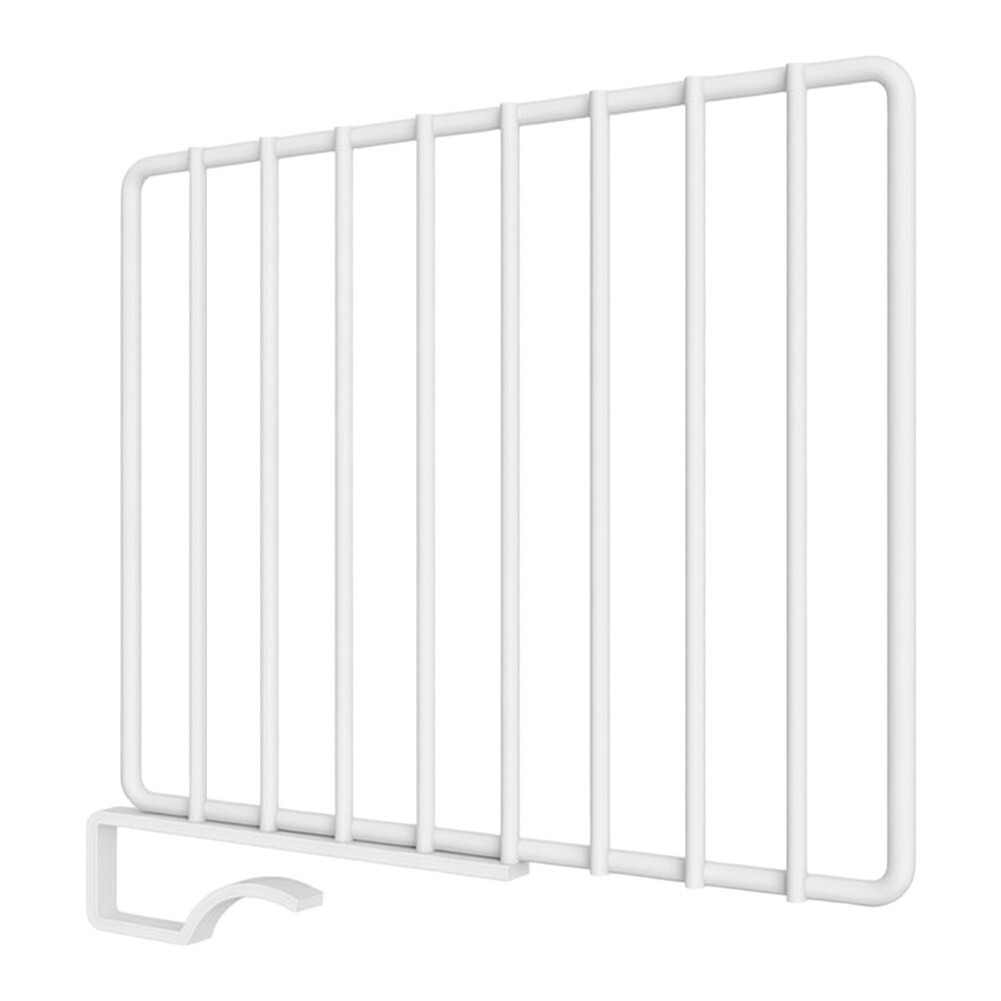 Iron Shelf Divider for Wardrobe Use Model A 31.3×24.1×5.1cm White Finish