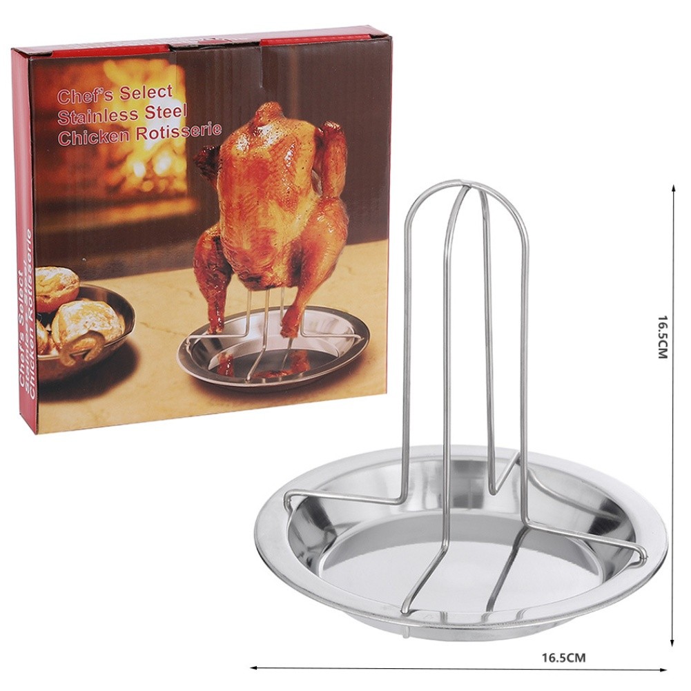 Chicken Roaster Stand Non-adhesive Coating Detachable Components Easy To Clean