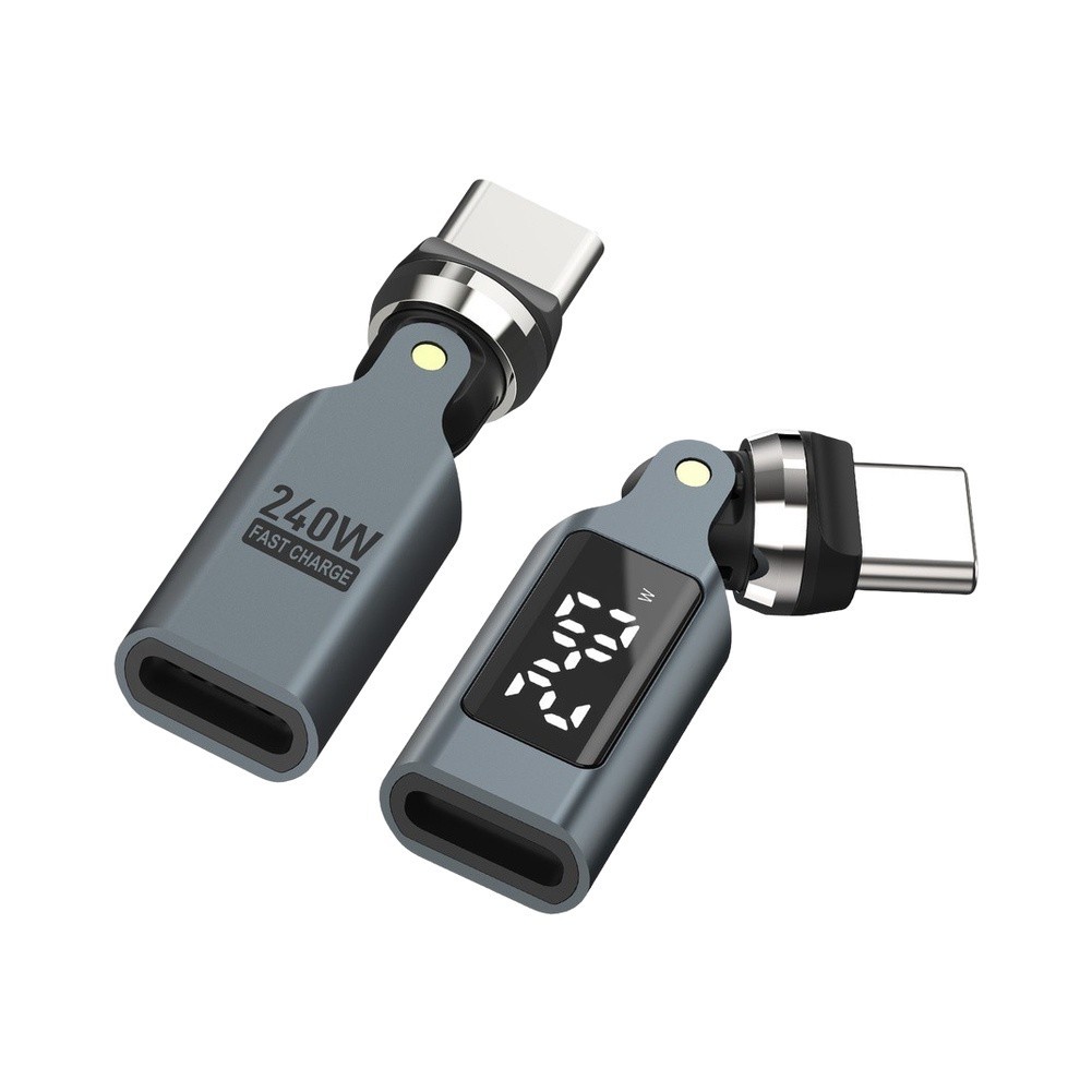 540 Degree Rotating Type C Connector Supports Fast Charging 240W & Data 480Mbps