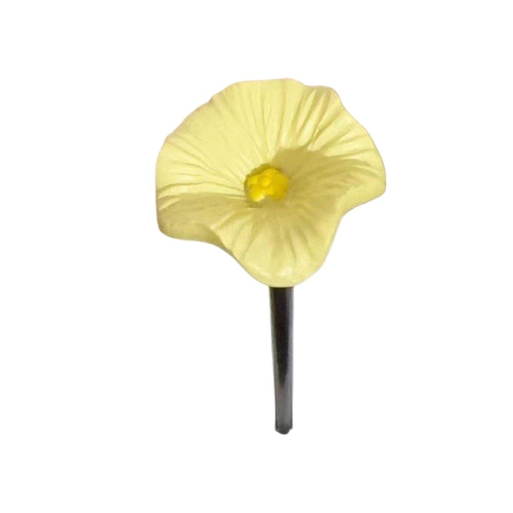 Resin Flower Garden Stakes 4pcs for Outdoor Use Bird Bee Friendly Design