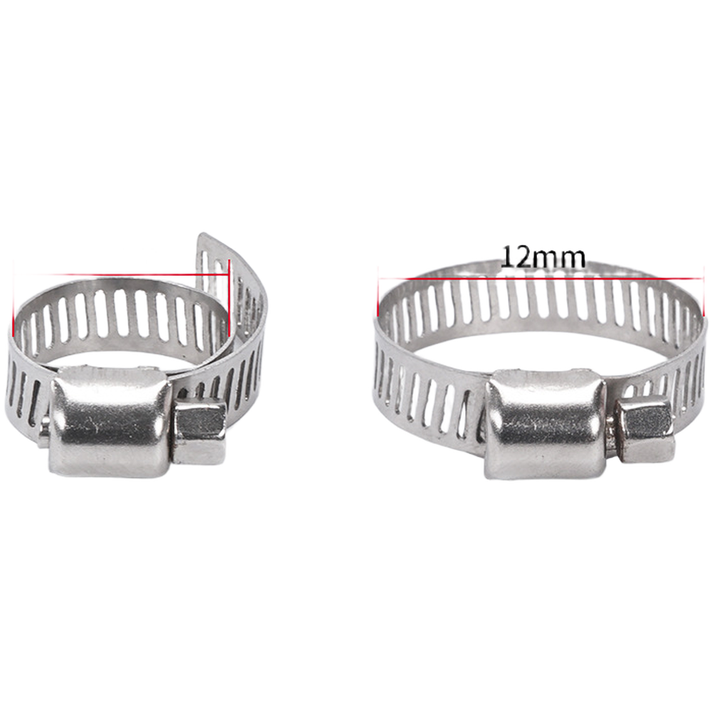 Adjustable 304 Stainless Steel Clamp for 6mm For Air Water Hose Pipe Fitting