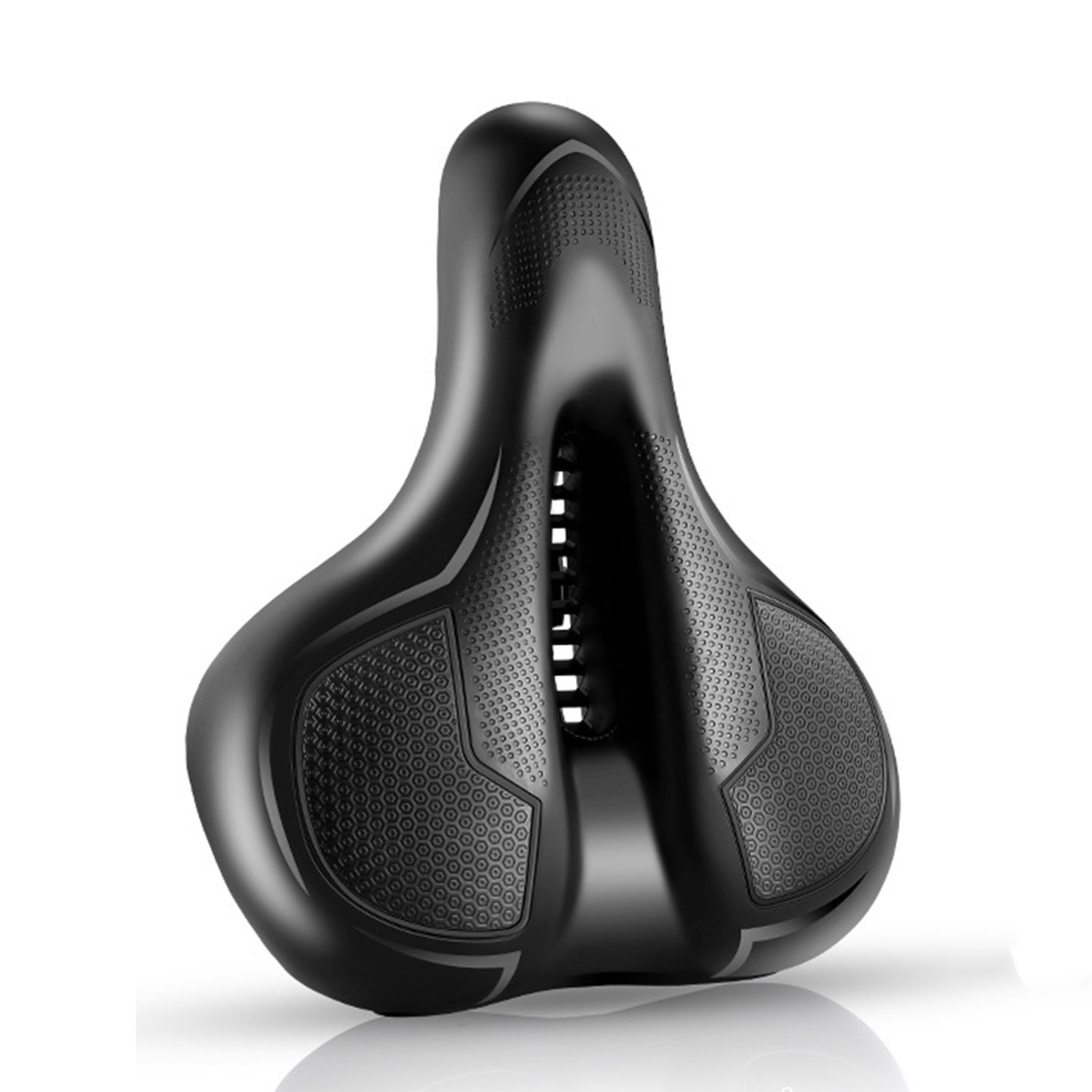 womens wide bicycle seat Saddle while an anatomic relief channel reduces pressure in sensitive areas so you can stay on the bike longer with less discomfort Large Wide Bike Seat for