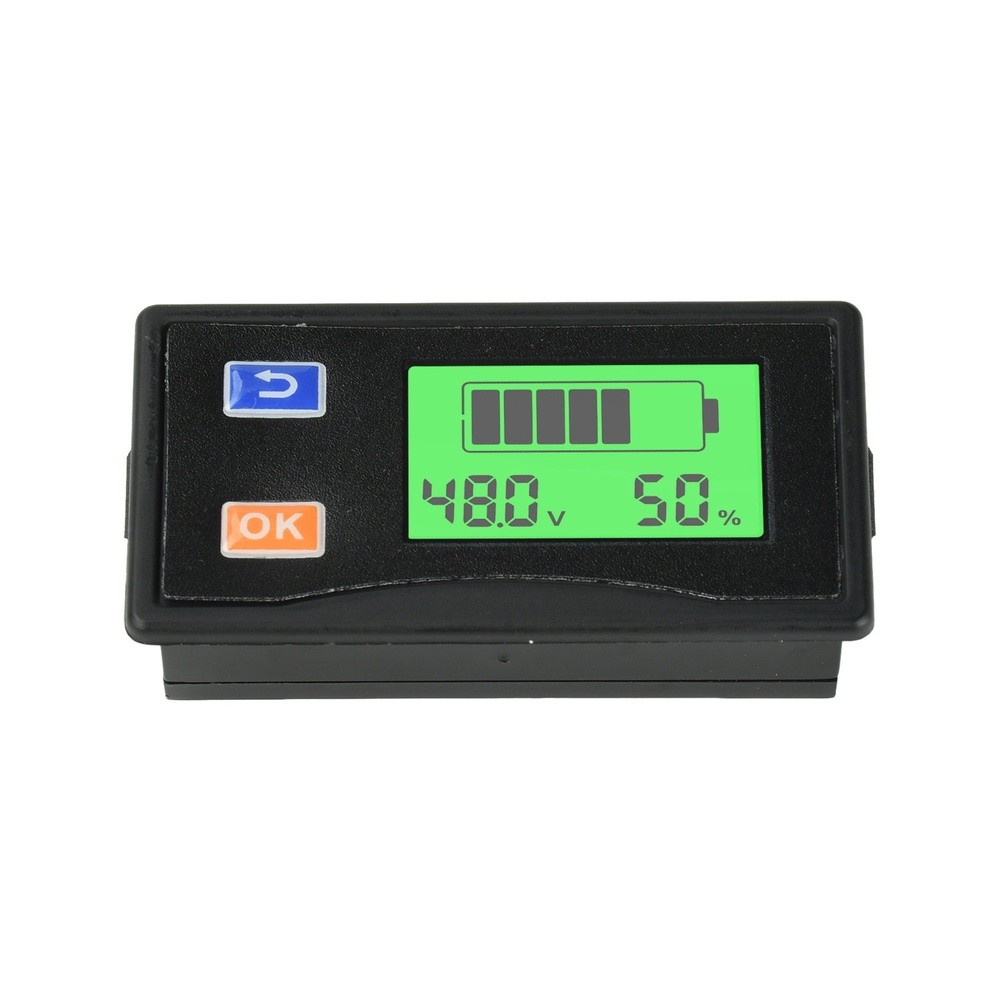 LCD Digital Voltmeter Meter for Battery Voltage Monitoring DC 9V 120V