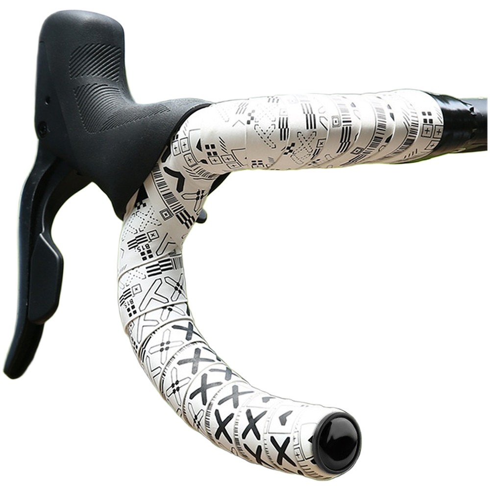 bike handlebar tape 210cm x 3cm x 3mm EVA velour anti slip breathable grip