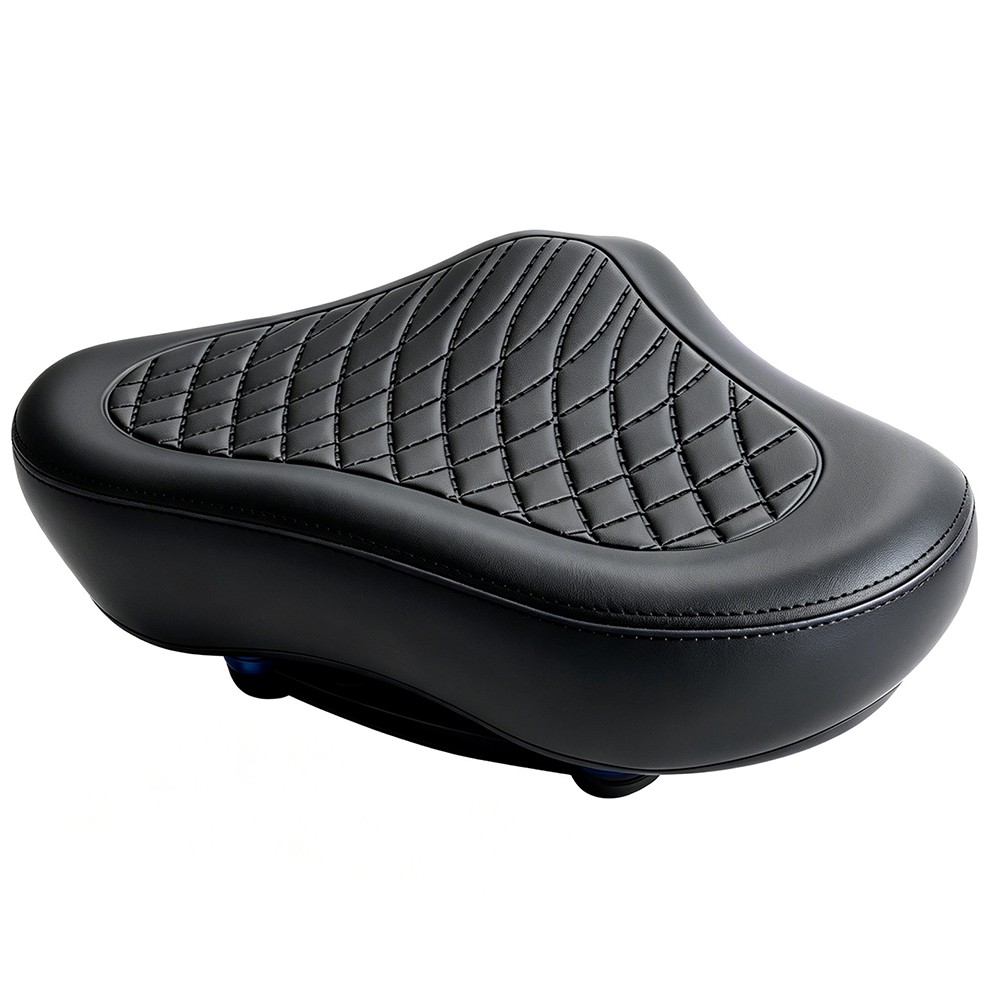 Water Resistant PU Leather Saddle 31cm Long 22.5cm Wide for Various Bike Types