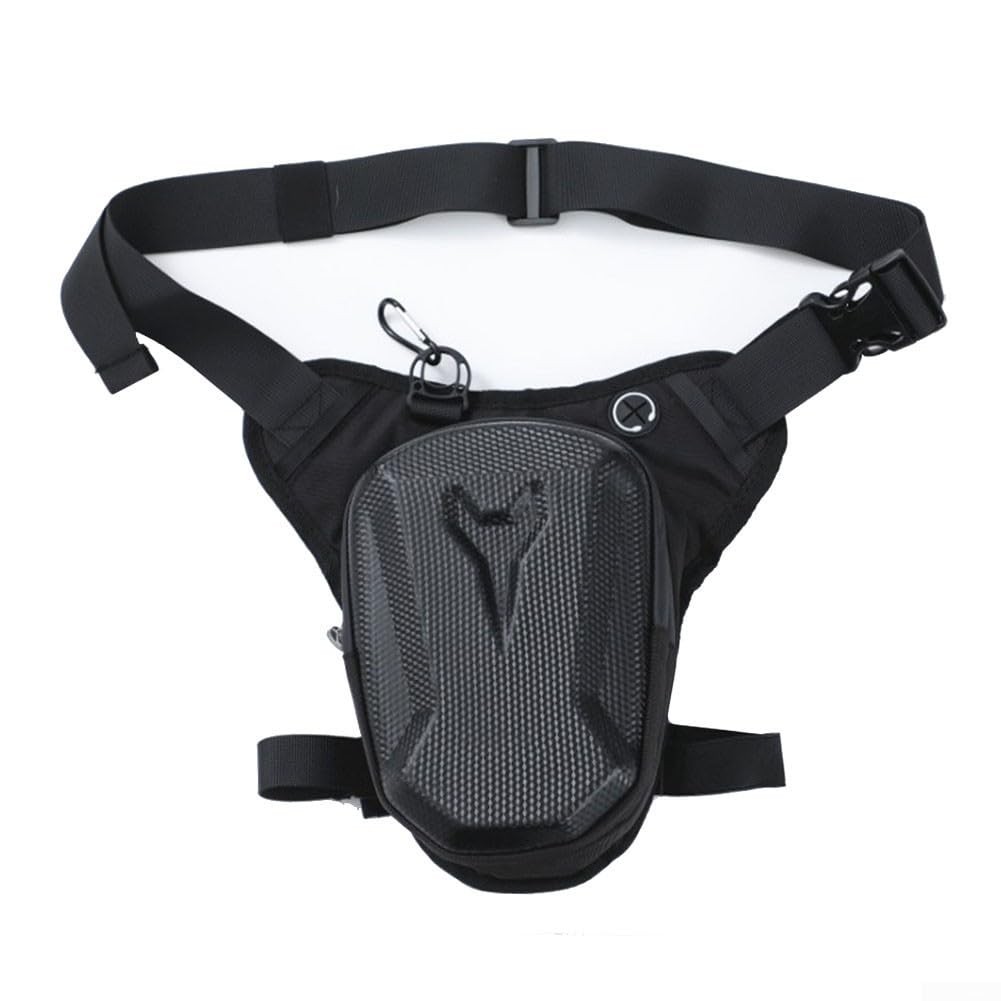 Adjustable Motorcycle Thigh Bag for Men Women 20×14.5x8cm Dual Zip Storage