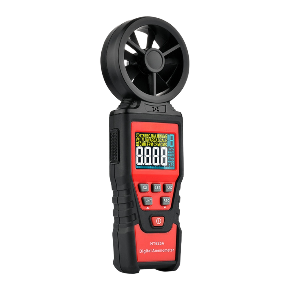 HT625A B Digital Anemometer Measures Airflow Wind Rate Temperature Humidity