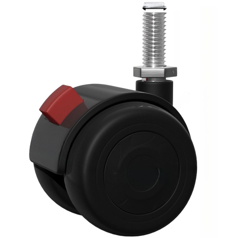 Silent TPE Caster Wheel with Brake for Swivel For Office Computer Gaming Chairs