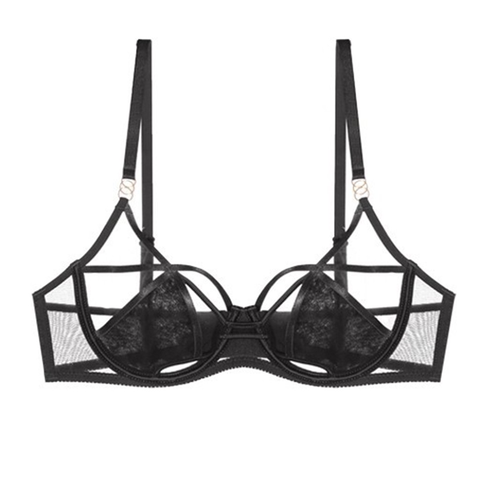 Women’s Thin Bra with Push Up Effect Breathable Daily Wear Moderate Stretch