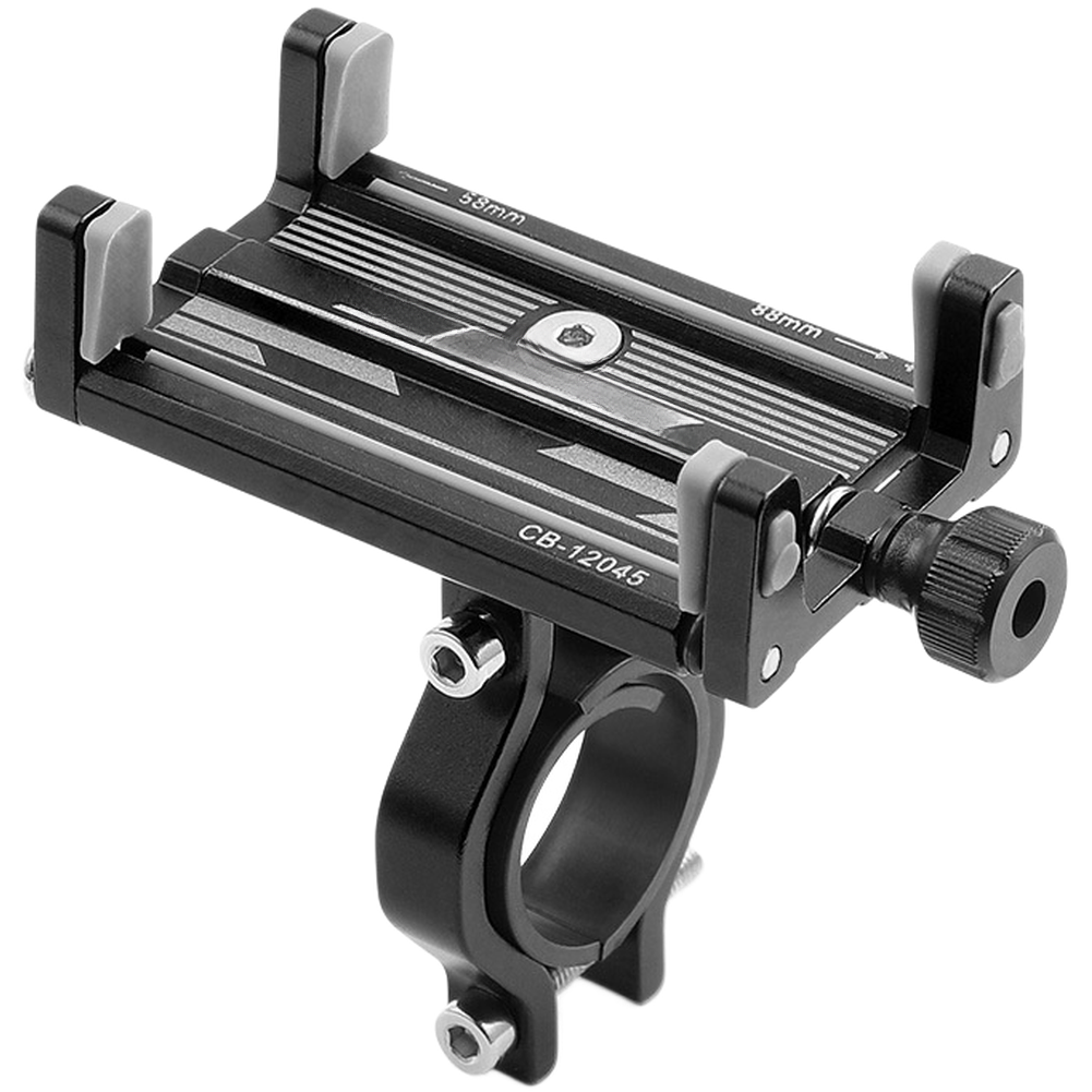 Motorcycle Handlebar Phone Holder Aluminum Alloy 4-Claw Lock 58-88mm Width