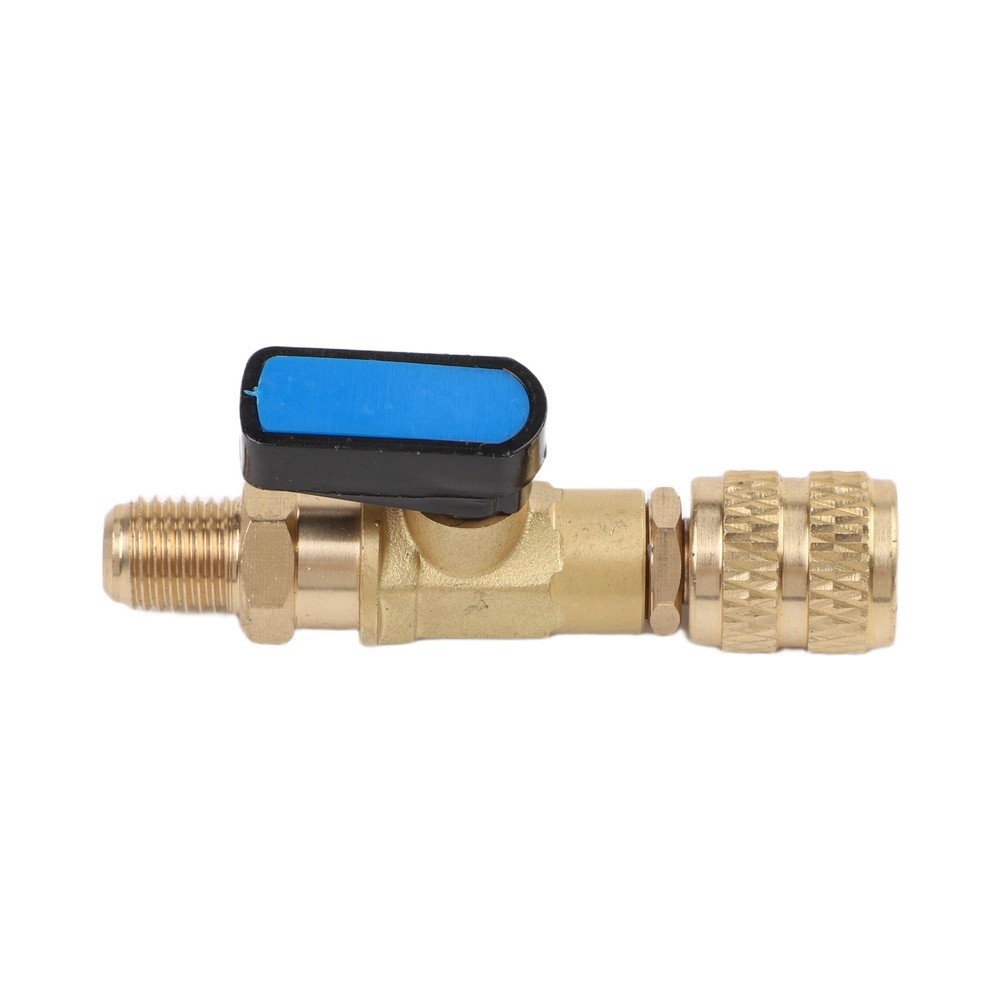 For R410A for r32 R454A for hvac Ball Valve Adapter 1/4 for sae Male 5/16 for