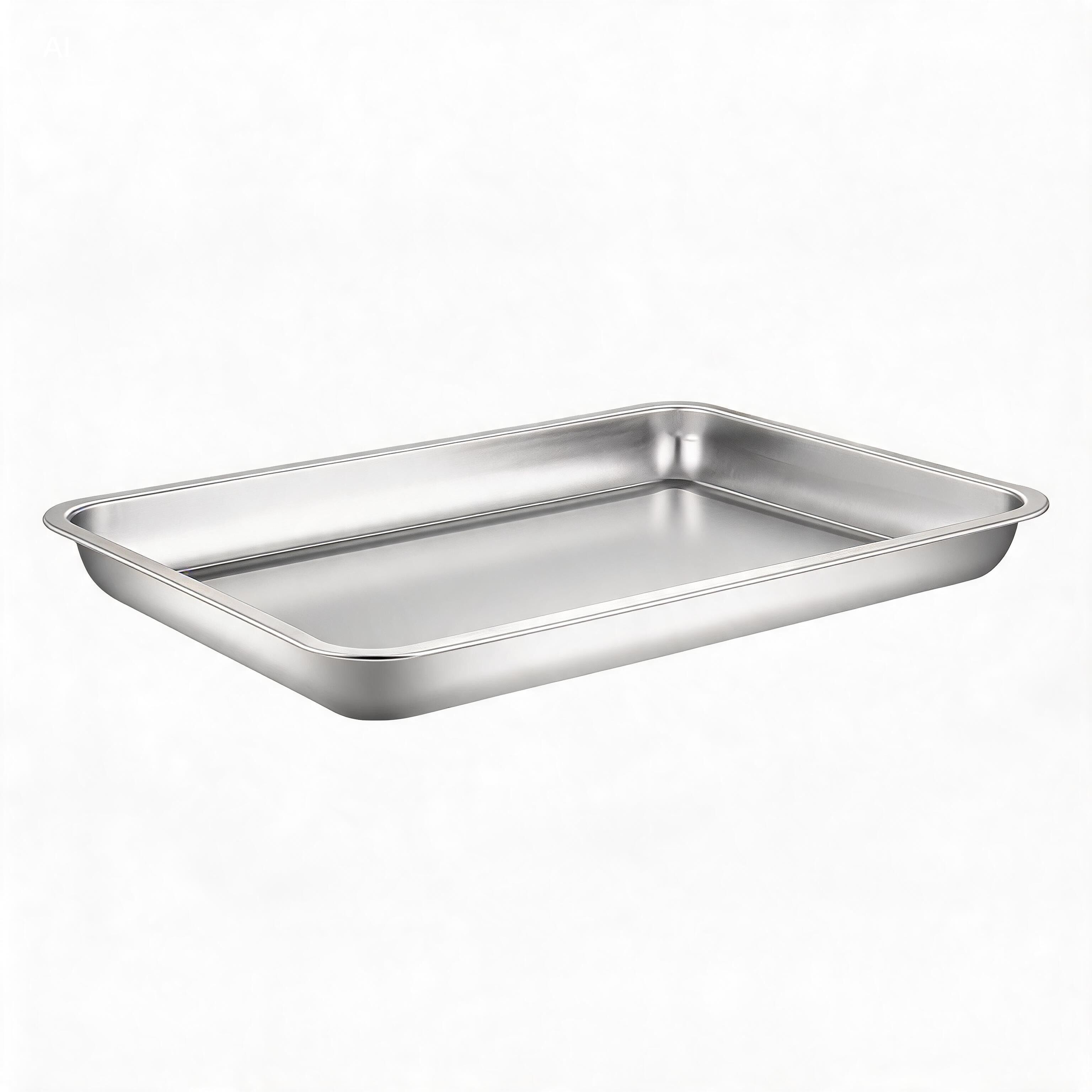 Stainless Steel Square Deep Tray for Restaurant and Catering Use 45x35x2cm - Produktbild 3
