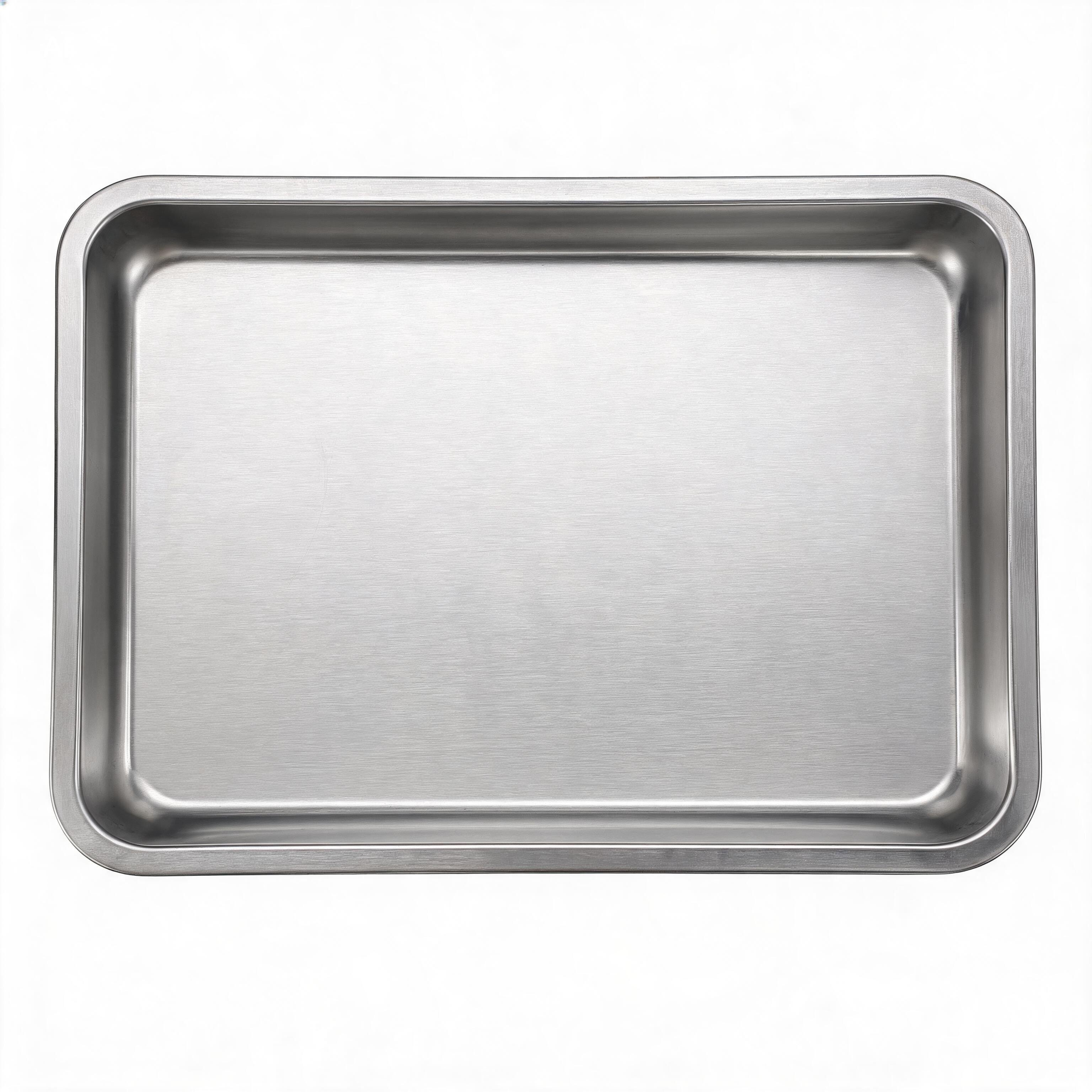 Stainless Steel Square Deep Tray for Restaurant and Catering Use 45x35x2cm - Produktbild 5