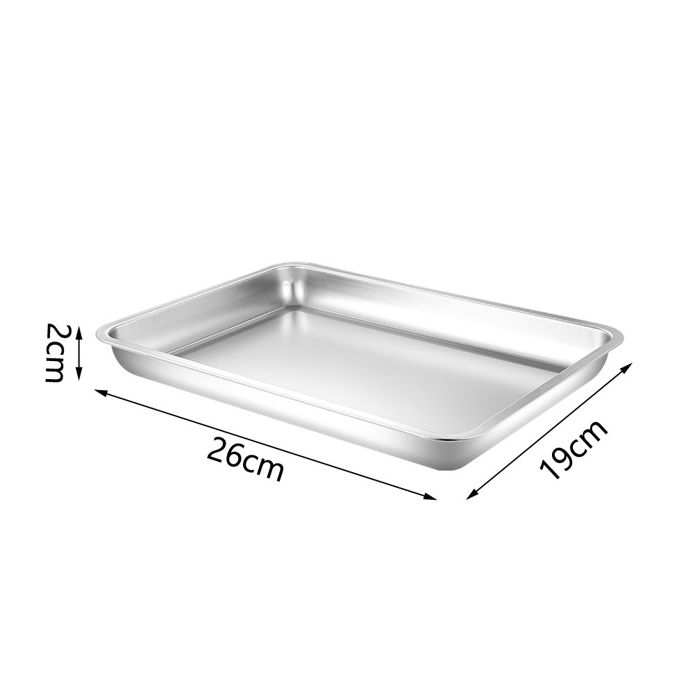 Stainless Steel Square Deep Tray for Restaurant and Catering Use 45x35x2cm