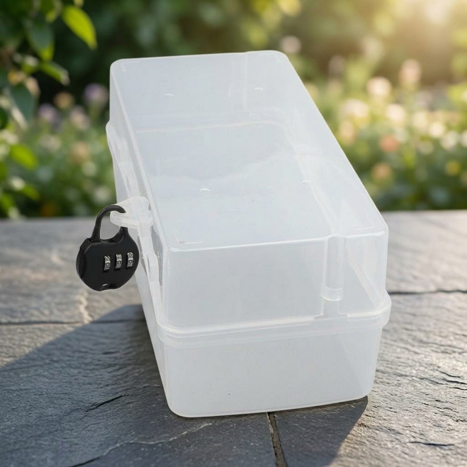 Rainproof Extension Box Large Lockable Outdoor Electrical Extension Cord