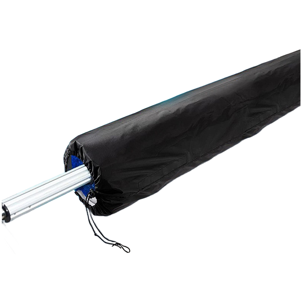 Pool Cover Roll Up Lightweight Silver Coated 190T Polyester Taffeta Waterproof